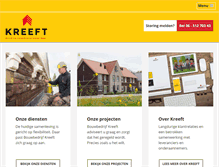 Tablet Screenshot of bouwbedrijfkreeft.nl